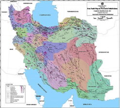 Iran Fault Map on Provincial Subdivisions