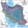 Iran Fault Map on Sedimentary-Structural Units