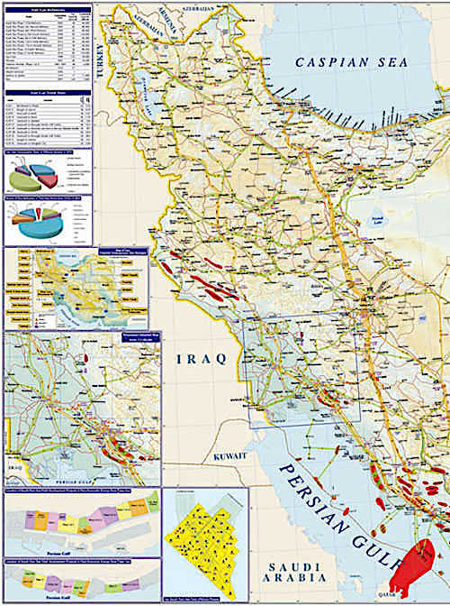 Iran Natural Gas Map 2018