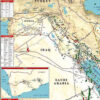 Middle East & South Caspian Oil & Gas Map 2021